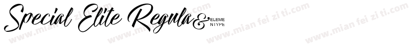 Special Elite Regula字体转换